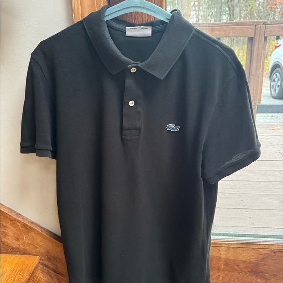 Men’s size 5 (large) black Lacoste for JCrew polo; worn - Picture 1 of 3